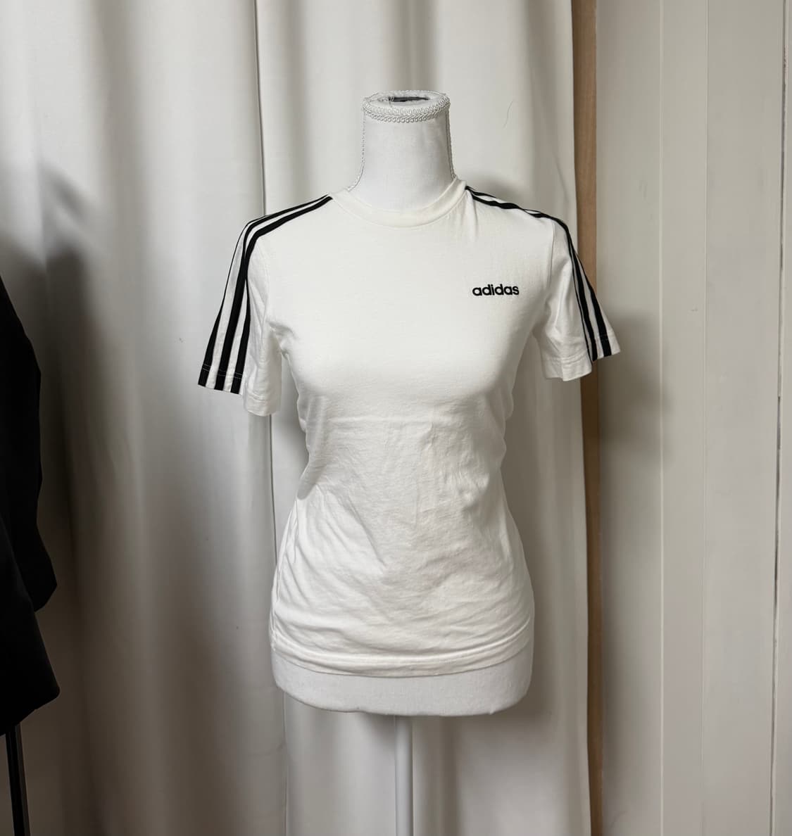 아디다스 화이트 삼선 반팔 슬리브 상품이미지2