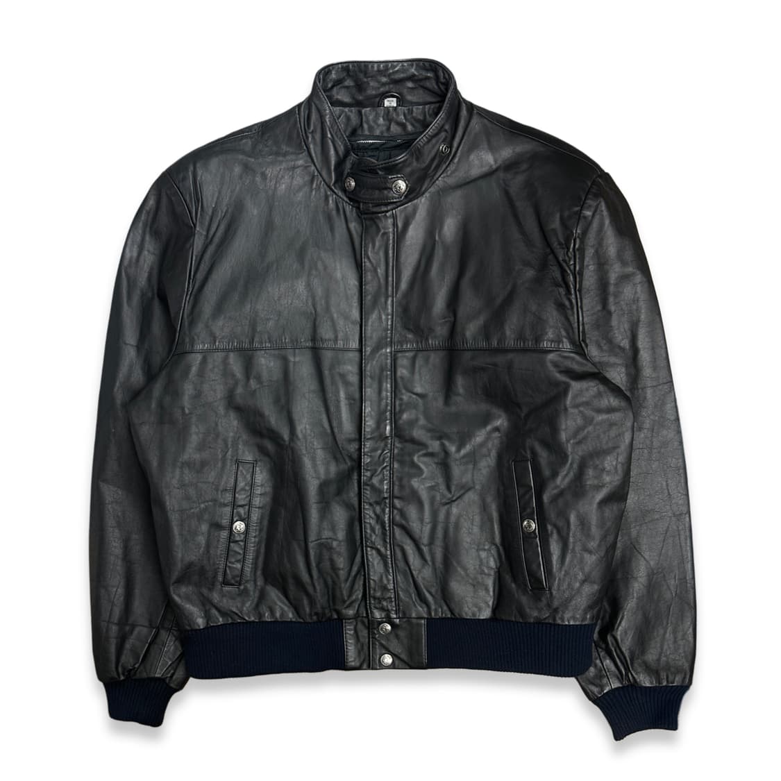 80s Harley-Davidson 레더 봄버 자켓 L 상품이미지1