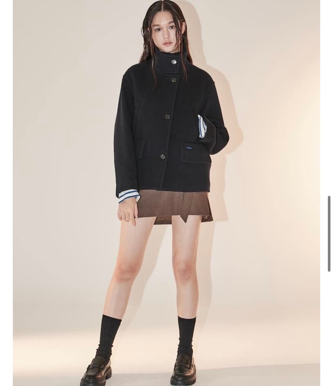 [여66-77] 구호 플러스 코쿤 숏코트 상품이미지2