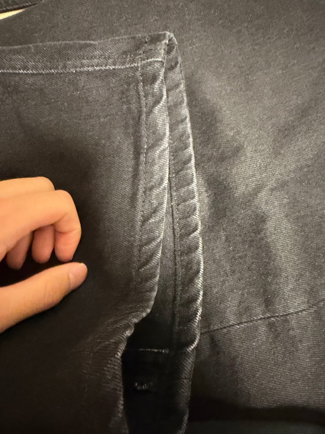 해칭룸 와이드 커브진 제트블랙3사이즈 상품이미지4