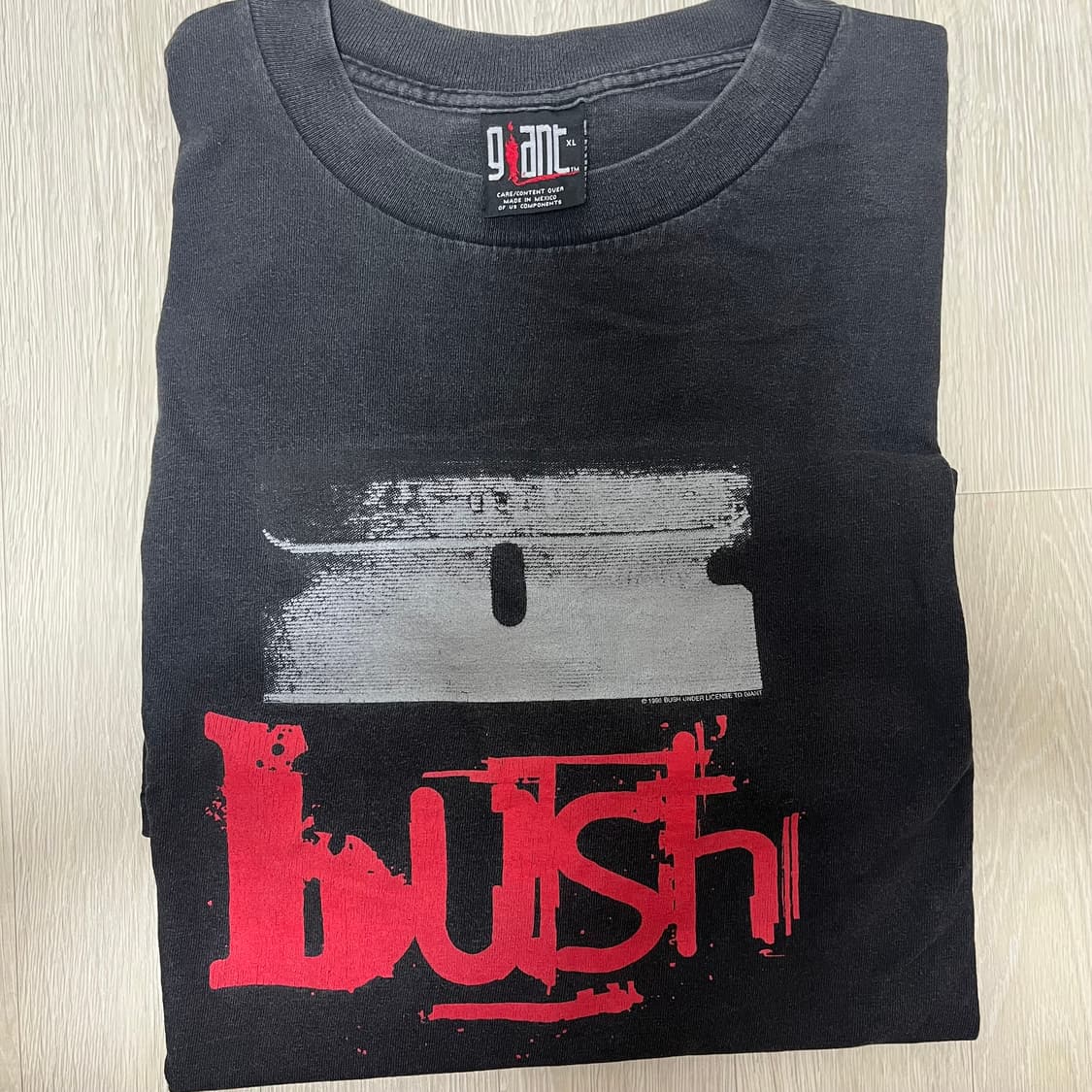 90S OG 빈티지 BUSH Razor blade suitcase 티 상품이미지1