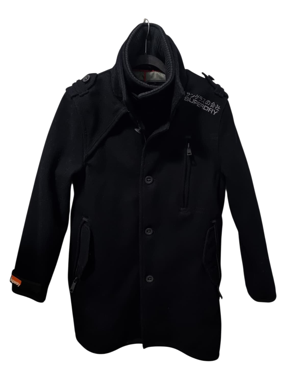 슈퍼드라이 헤비 네이비 울코트 m 상품이미지1