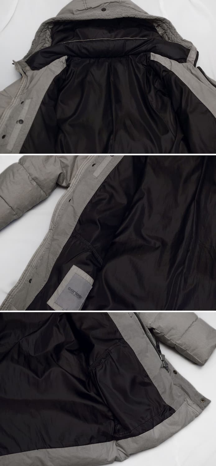 시리즈 (series) 투르쿠 피그먼트 구스다운 롱패딩 파카 (100+) 상품이미지7