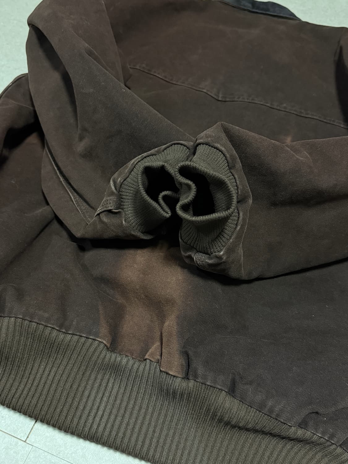 소매상태좋음)칼하트 j14 산타페 싼타페 00‘s 자켓 dkb 다크브라운 상품이미지4