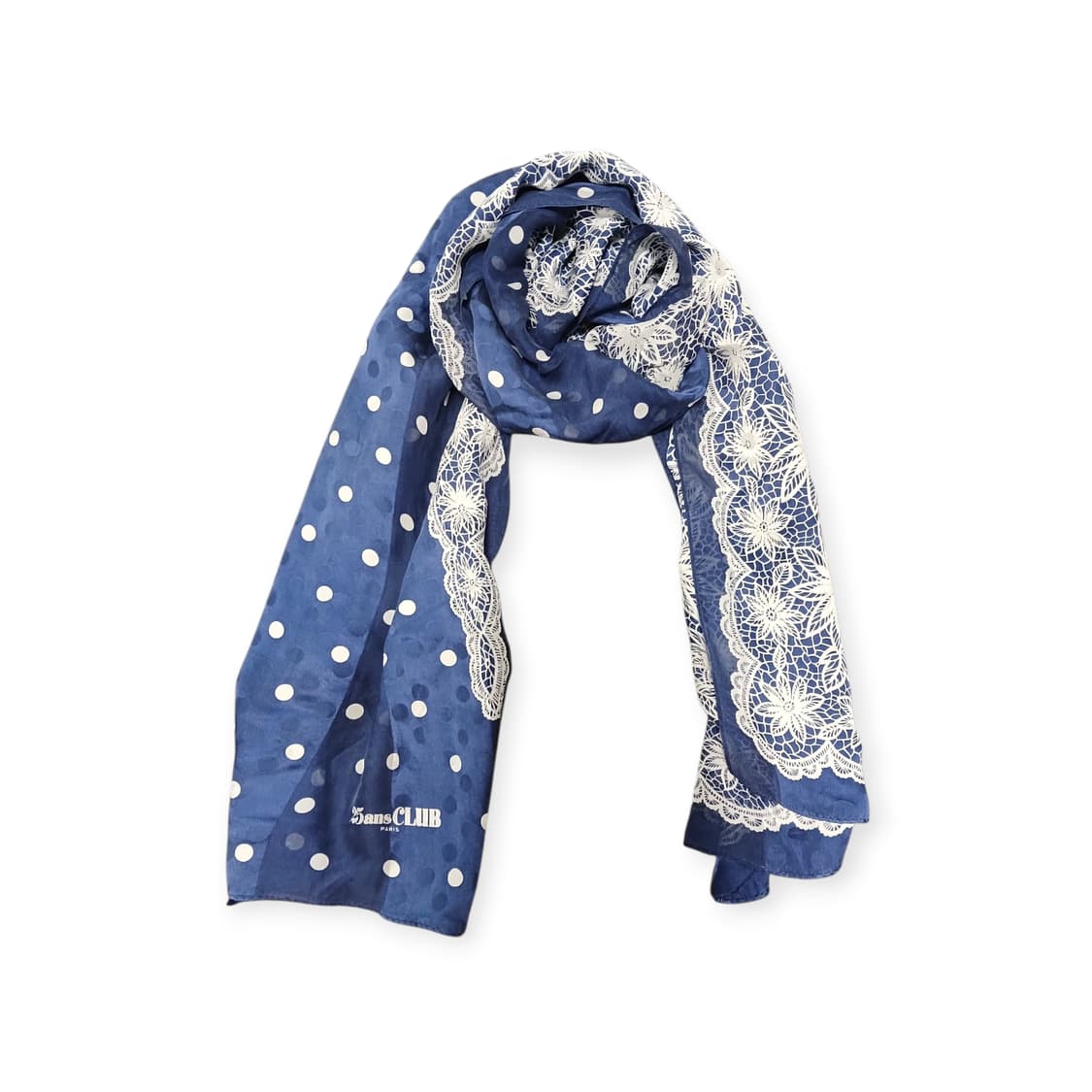 25ans CLUB PARIS 도트 실크 스카프 상품이미지1