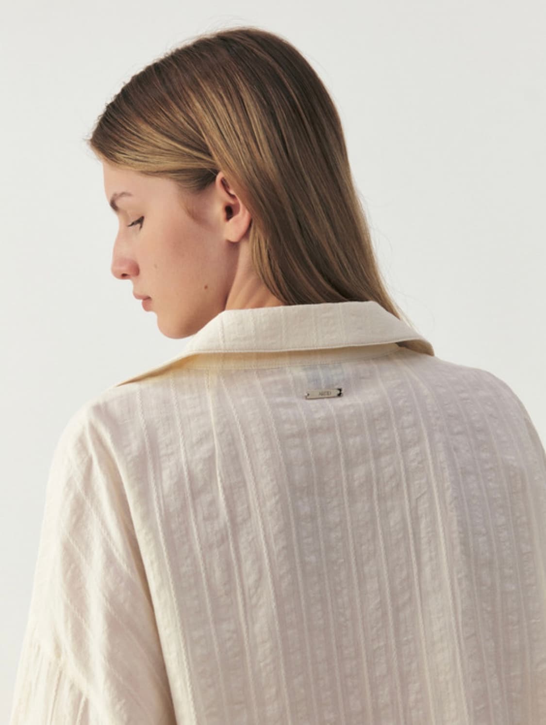 (m) 아티드 도비 코튼 스트랩 셔츠 상품이미지2