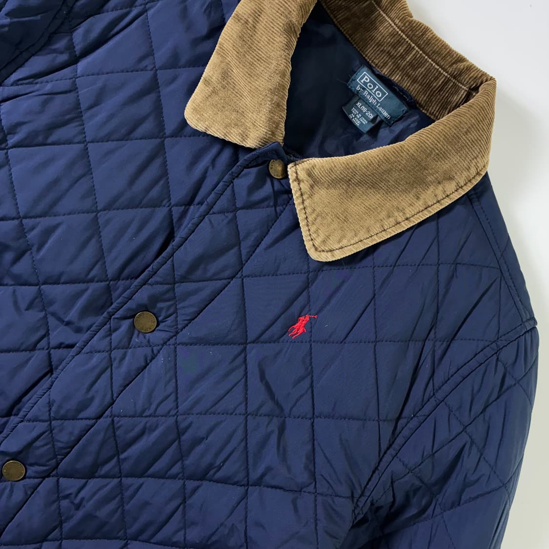 Polo  폴로 랄프로렌 자수 코듀로이카라 퀼팅 자켓   상품이미지3