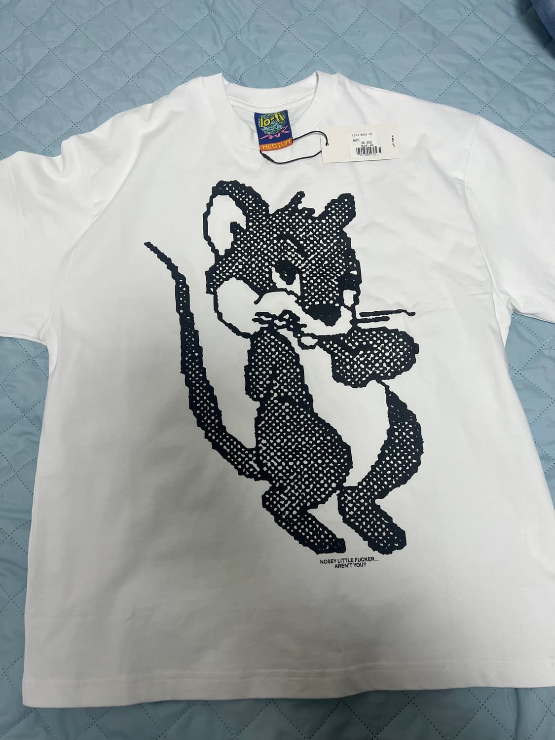 LO-FI NOSEY TEE white m사이즈 상품이미지1