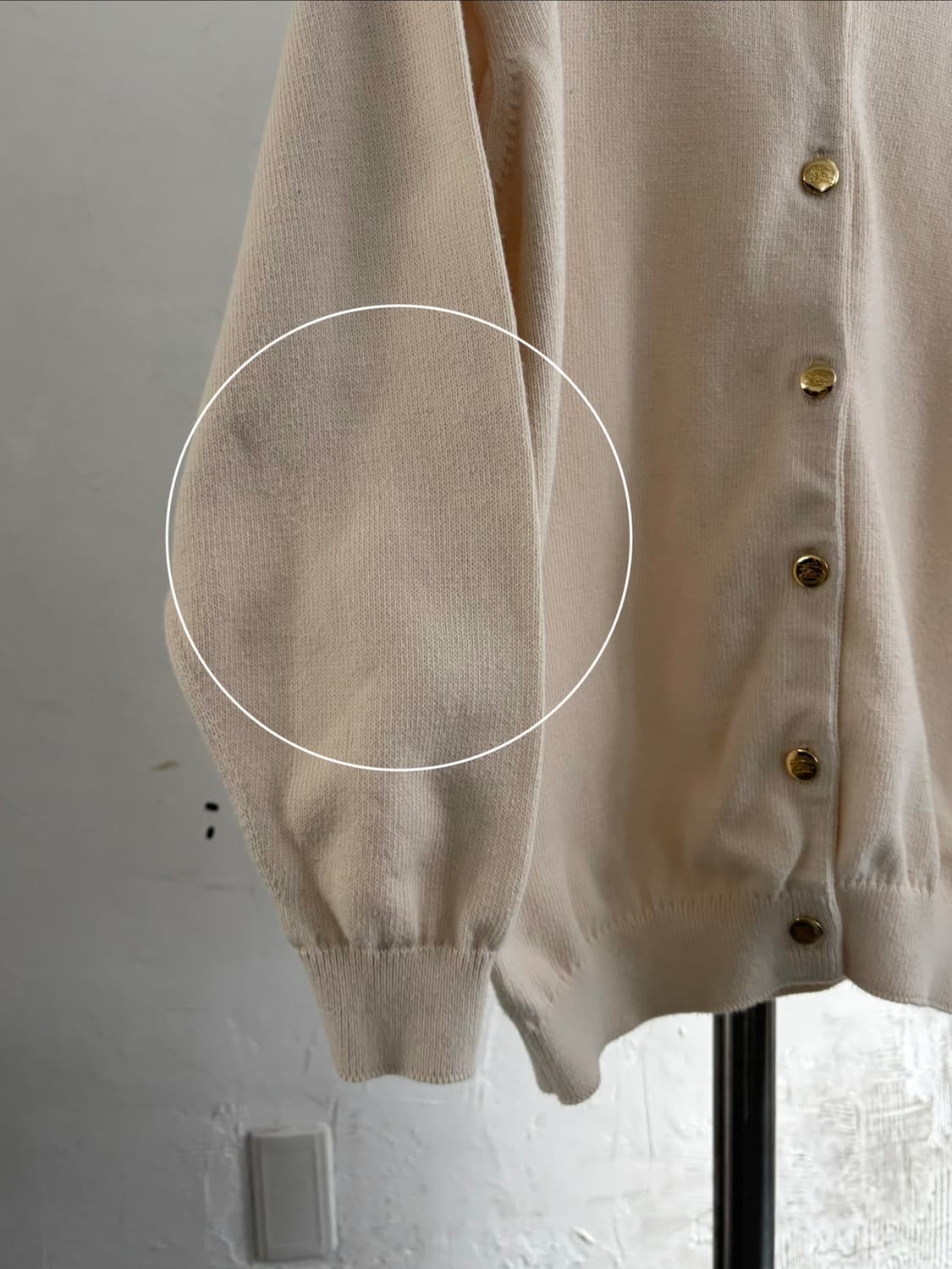 Burberry 버버리 아이보리 금장 가디건 상품이미지6