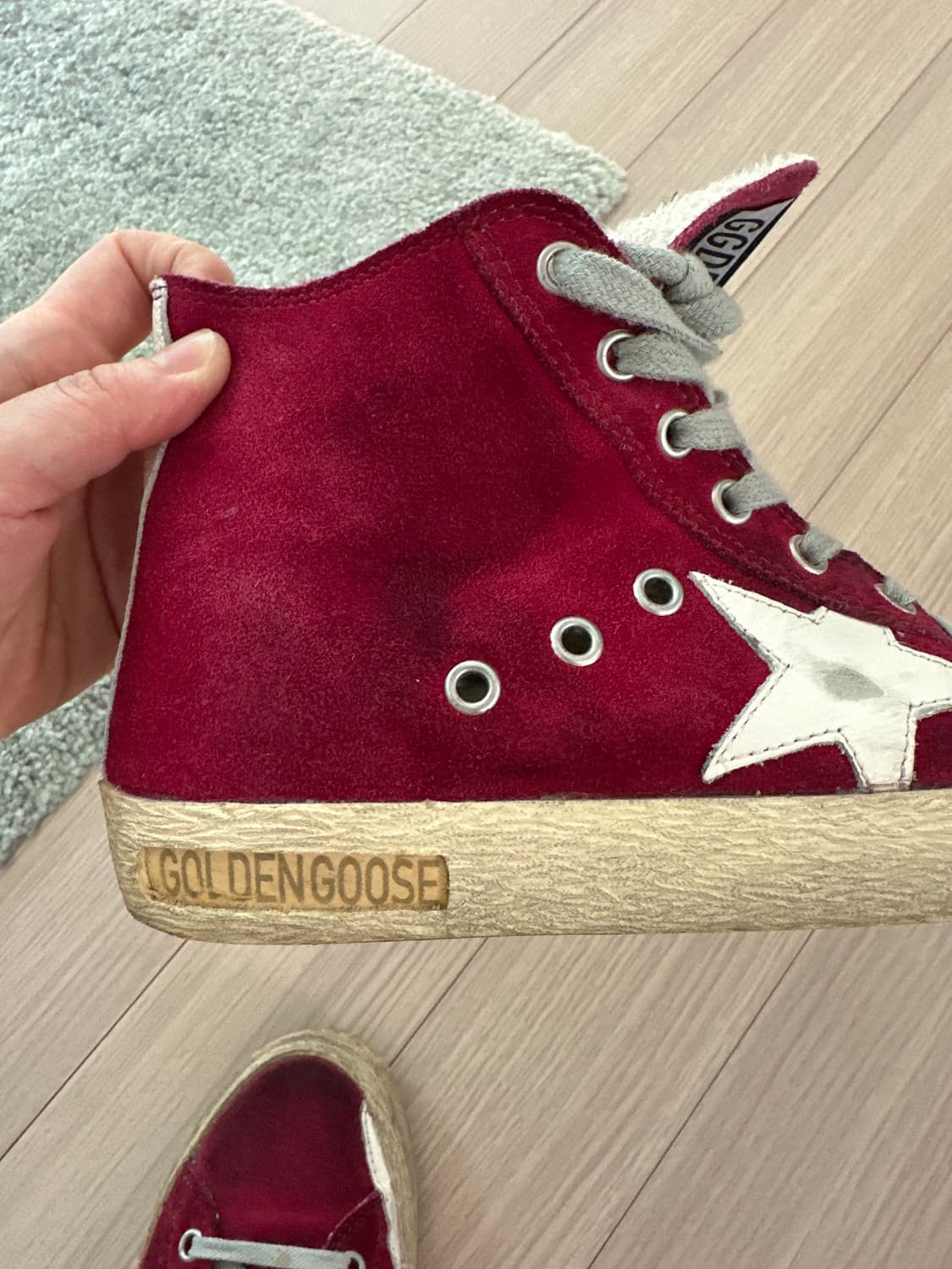 🍒 [판매] 골든구스 프란시 스웨이드 레드 (GGDB Francy) 상품이미지8