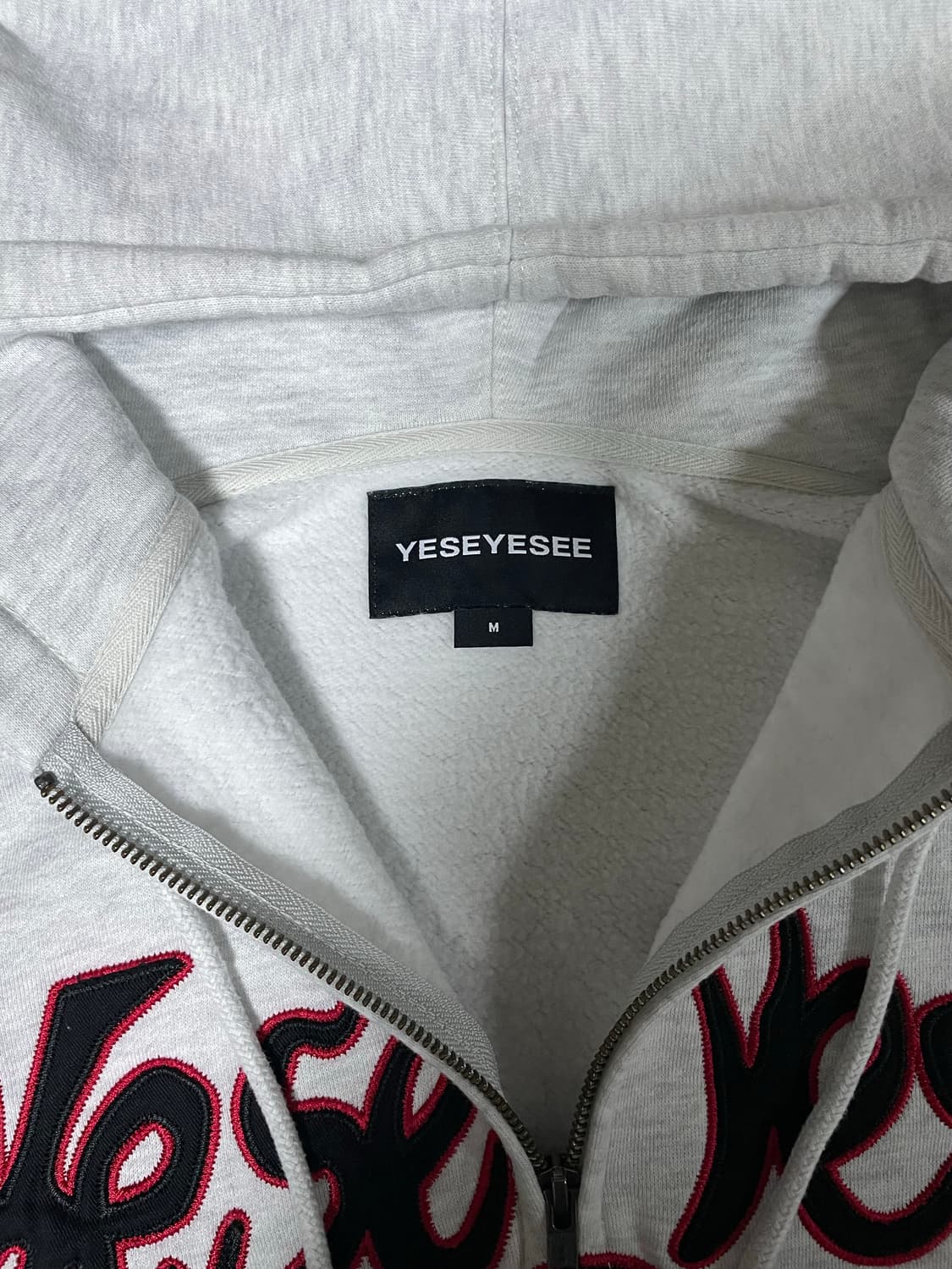 예스아이씨 Logo Zip-up Hoodie Light Grey(M) 상품이미지6