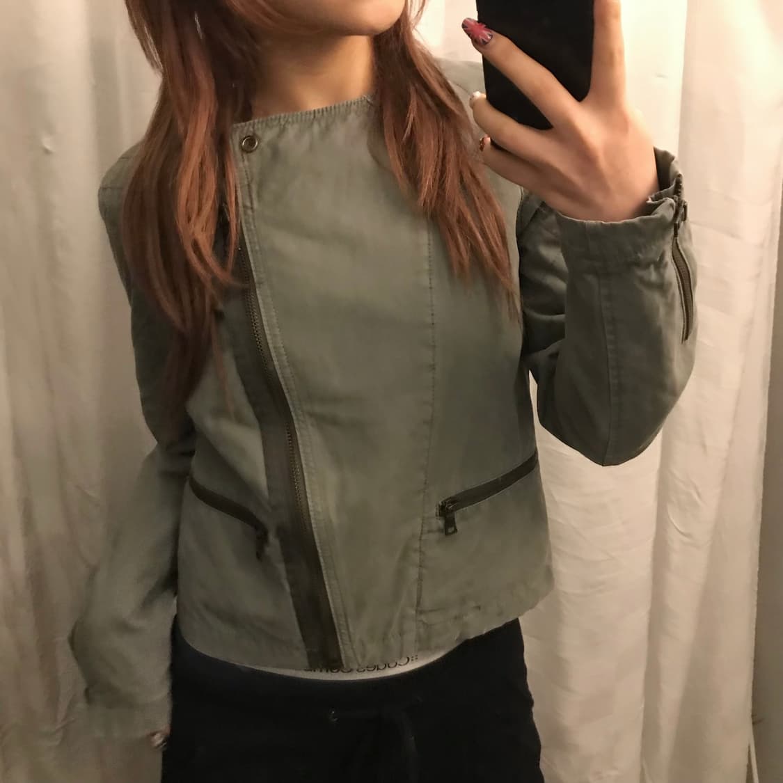 GAP 갭 갸루 고딕 펑크 카키 누빔 자켓 상품이미지2