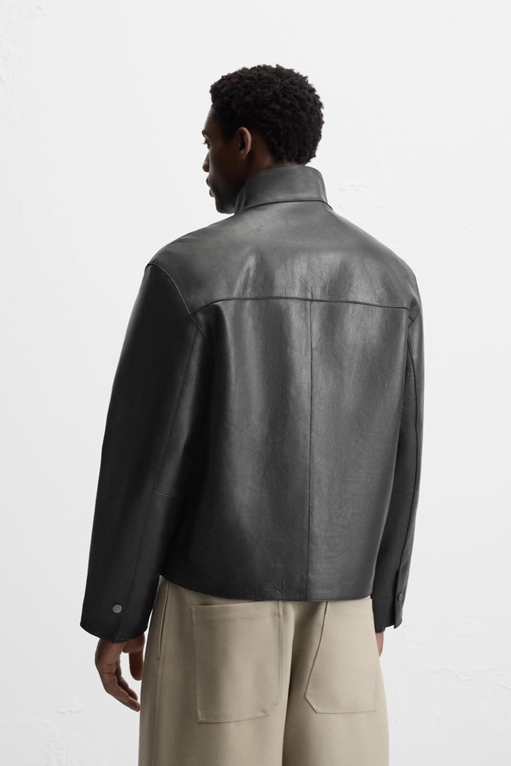 자라 맨즈 레더 자켓  상품이미지7