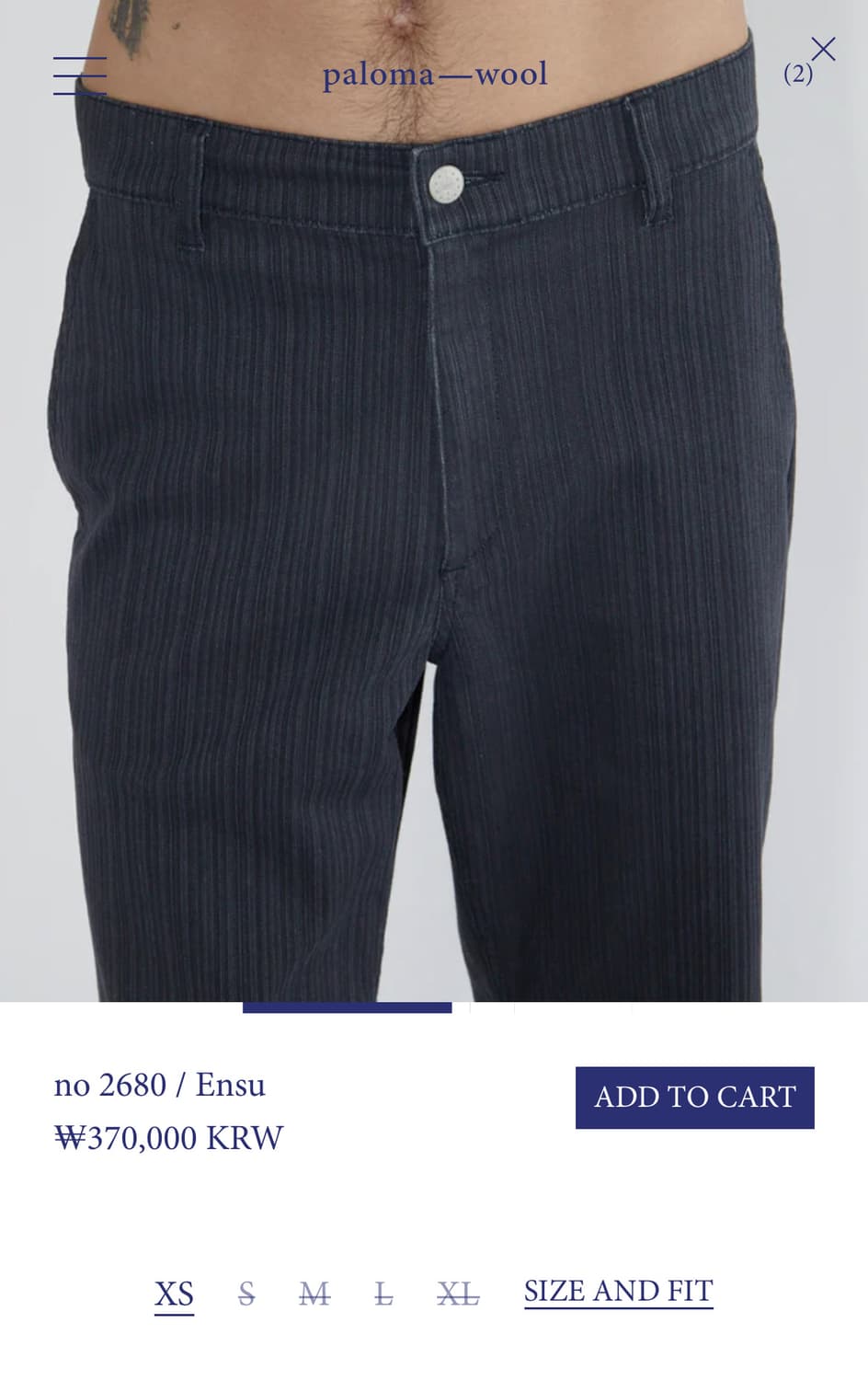 [M,L]팔로마울 Ensu 스트라이프 팬츠 상품이미지6