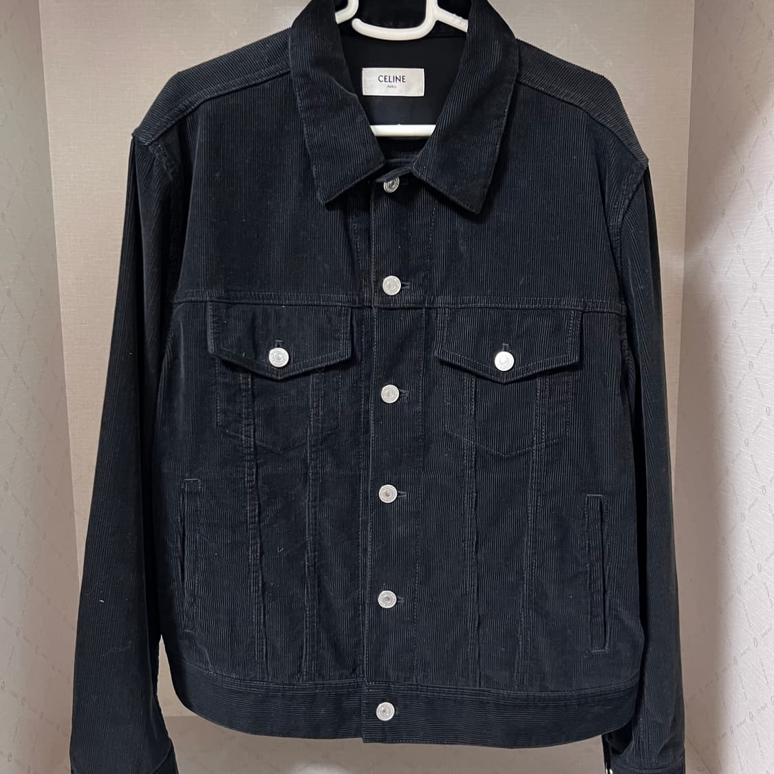 셀린느 블랙 코듀로이 자켓 M 상품이미지2