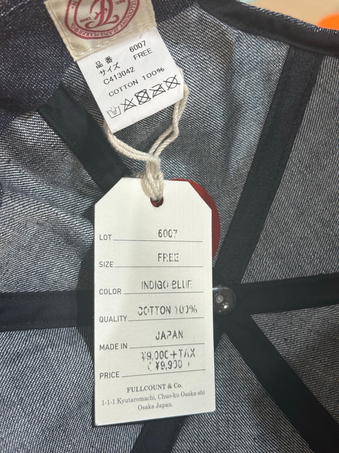 풀카운트 데님 볼캡 모자 상품이미지2