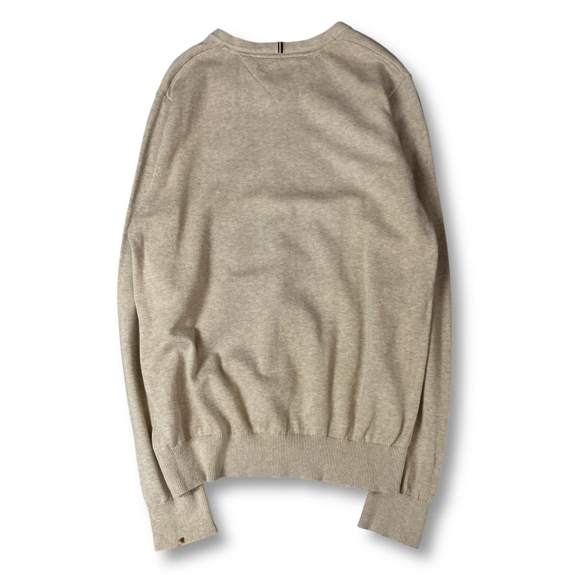 타미힐피거 연베이지 브이넥 긴팔 니트 M 상품이미지2