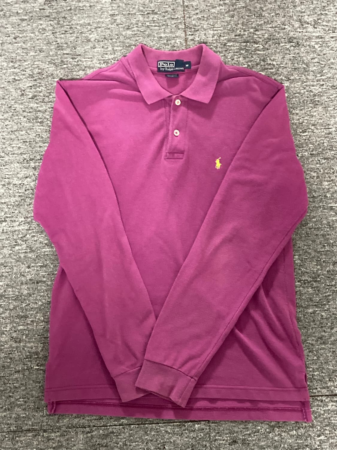폴로 랄프로렌 pk 긴팔 카라티 핑크 M 상품이미지1
