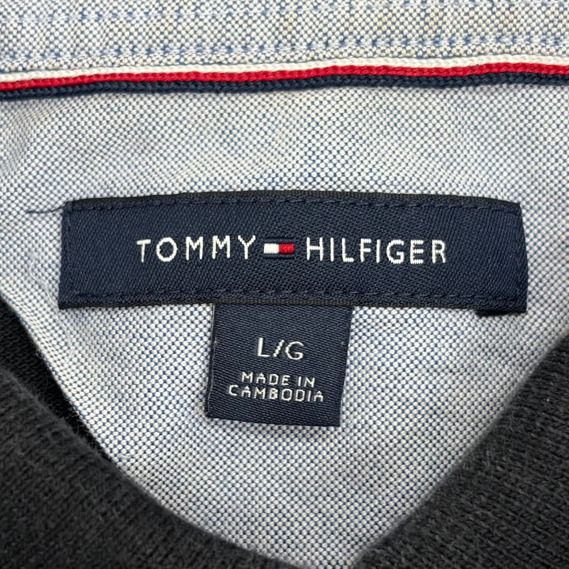 타미힐피거 블랙 반팔 폴로 티셔츠 상품이미지4