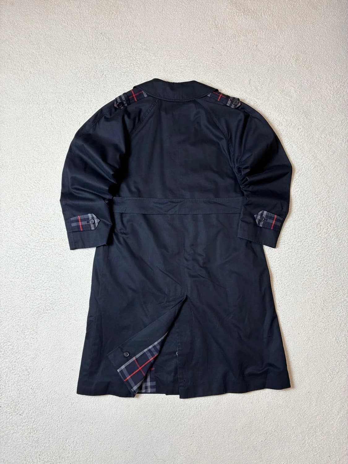 버버리 90's 노버체크 배색 벨티드 트렌치 코트 PN7529 상품이미지4