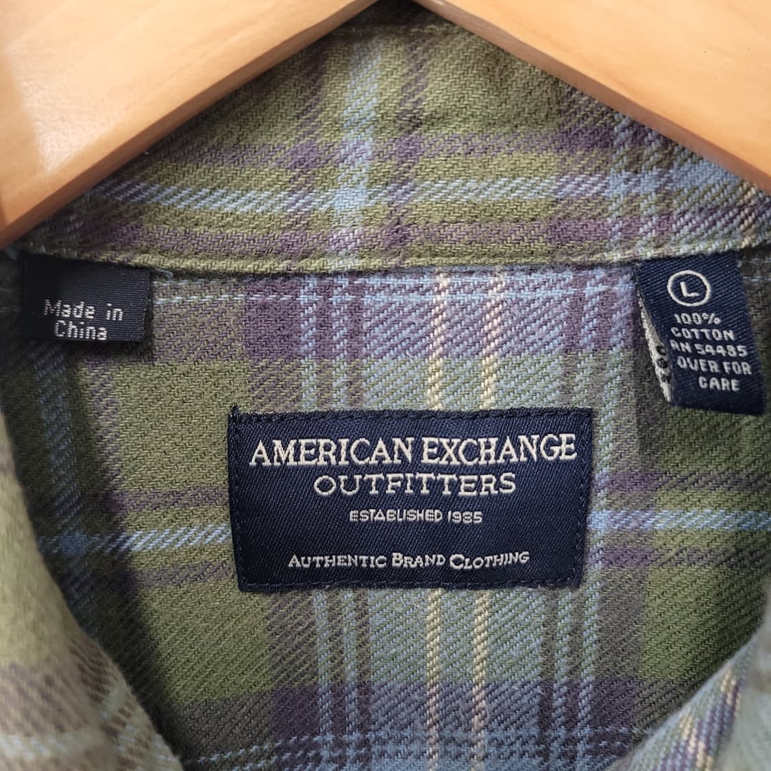American Exchange Outfitters 플란넬 체크 셔츠 상품이미지4