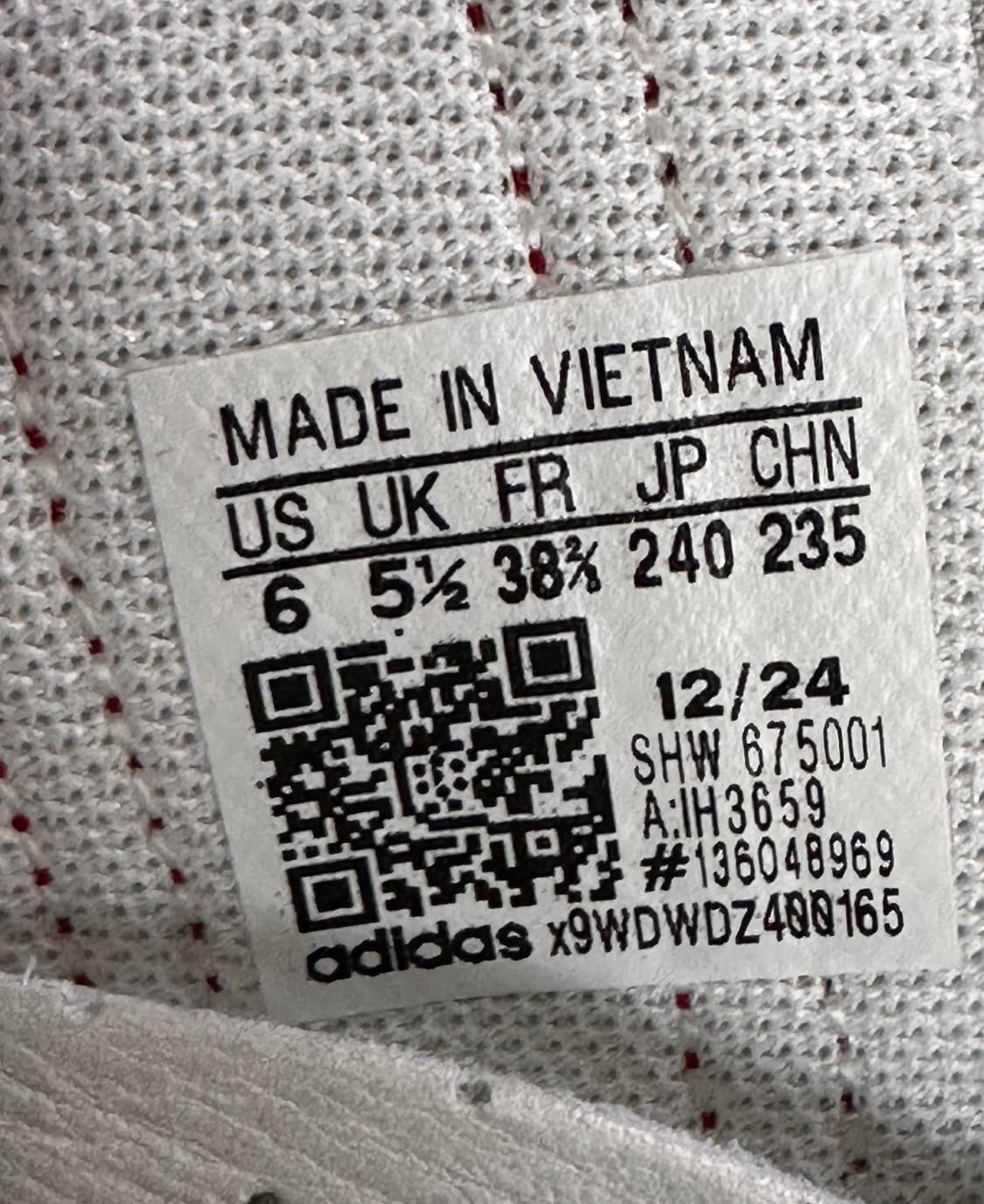 (S급)아디다스 재팬(JAPAN) 클라우드 화이트 파워레드 240 상품이미지10