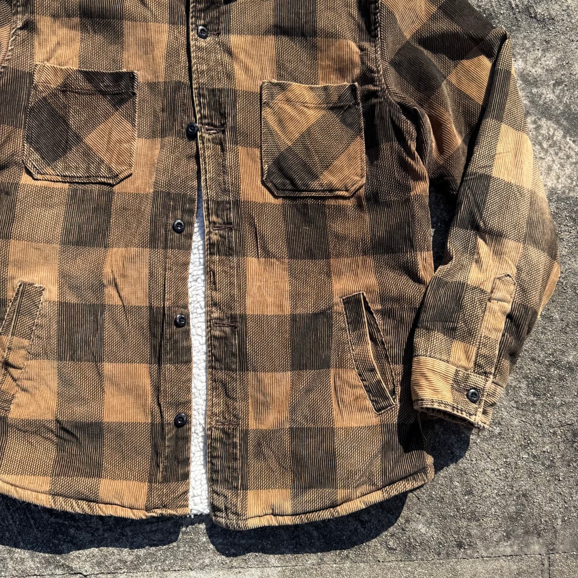 [L~XL] Stussy 스투시 체크 쉐르파 셔츠 자켓 상품이미지5