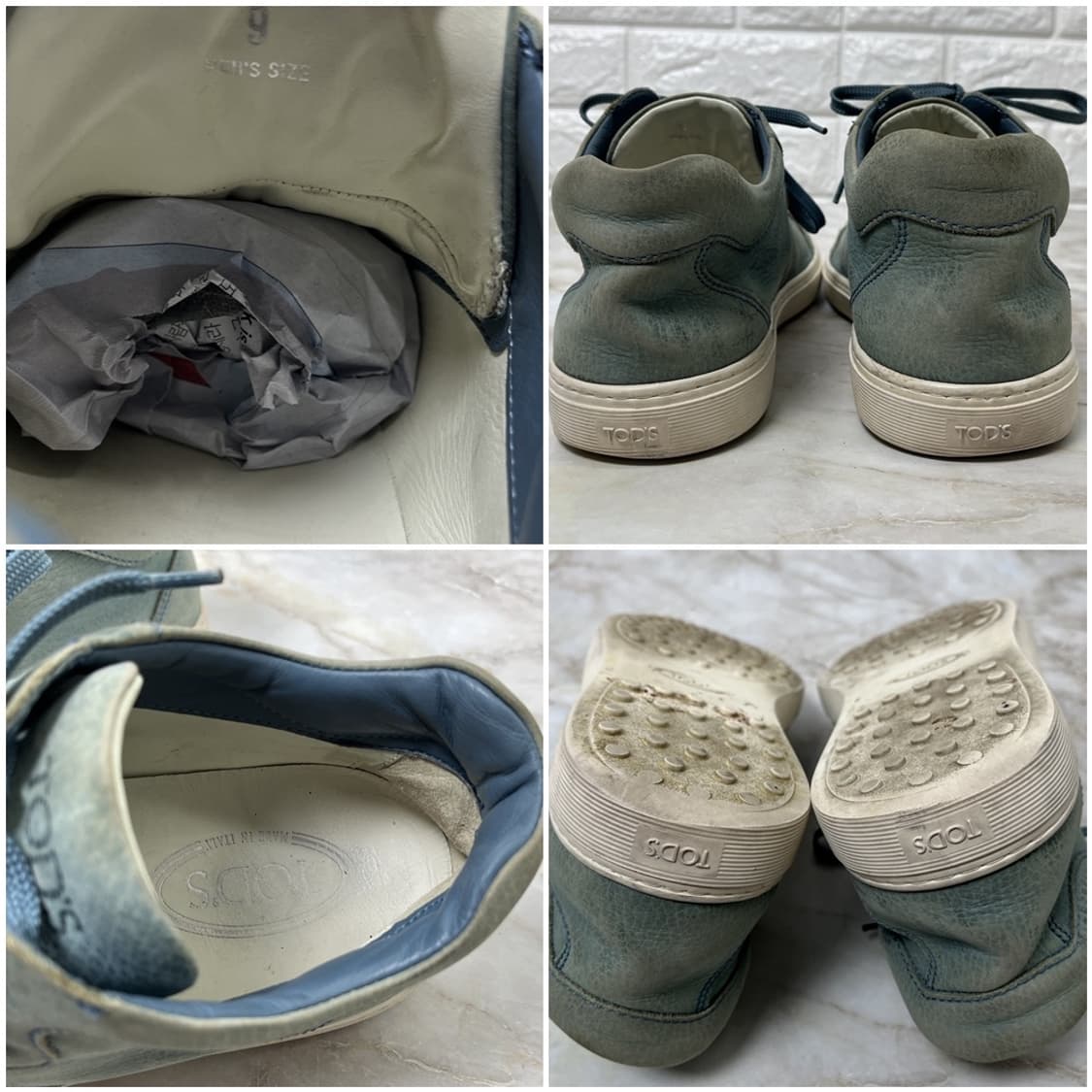 토즈 빈티지워싱 에메랄드 스니커즈 280 상품이미지6