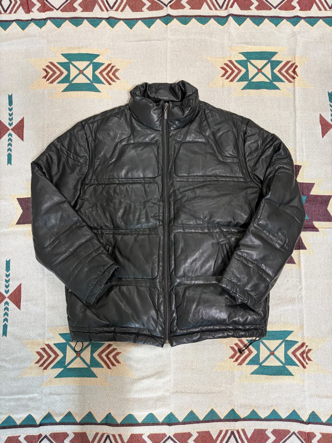페라라 2XL 양가죽 바이커 패딩 / ferrar leather 상품이미지1