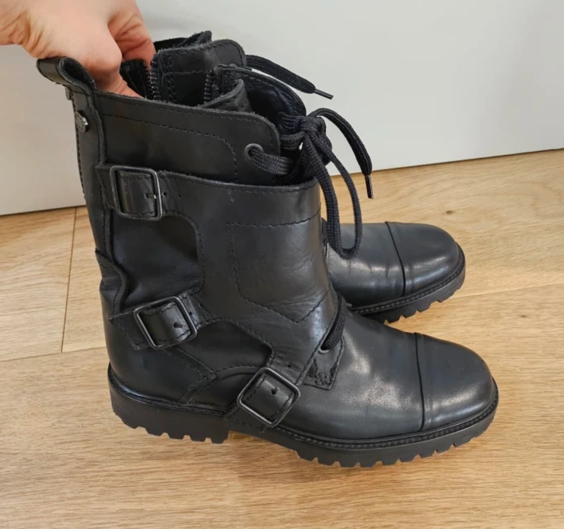 쟈딕앤볼테르 블랙 레더 앵클 부츠 37 상품이미지2