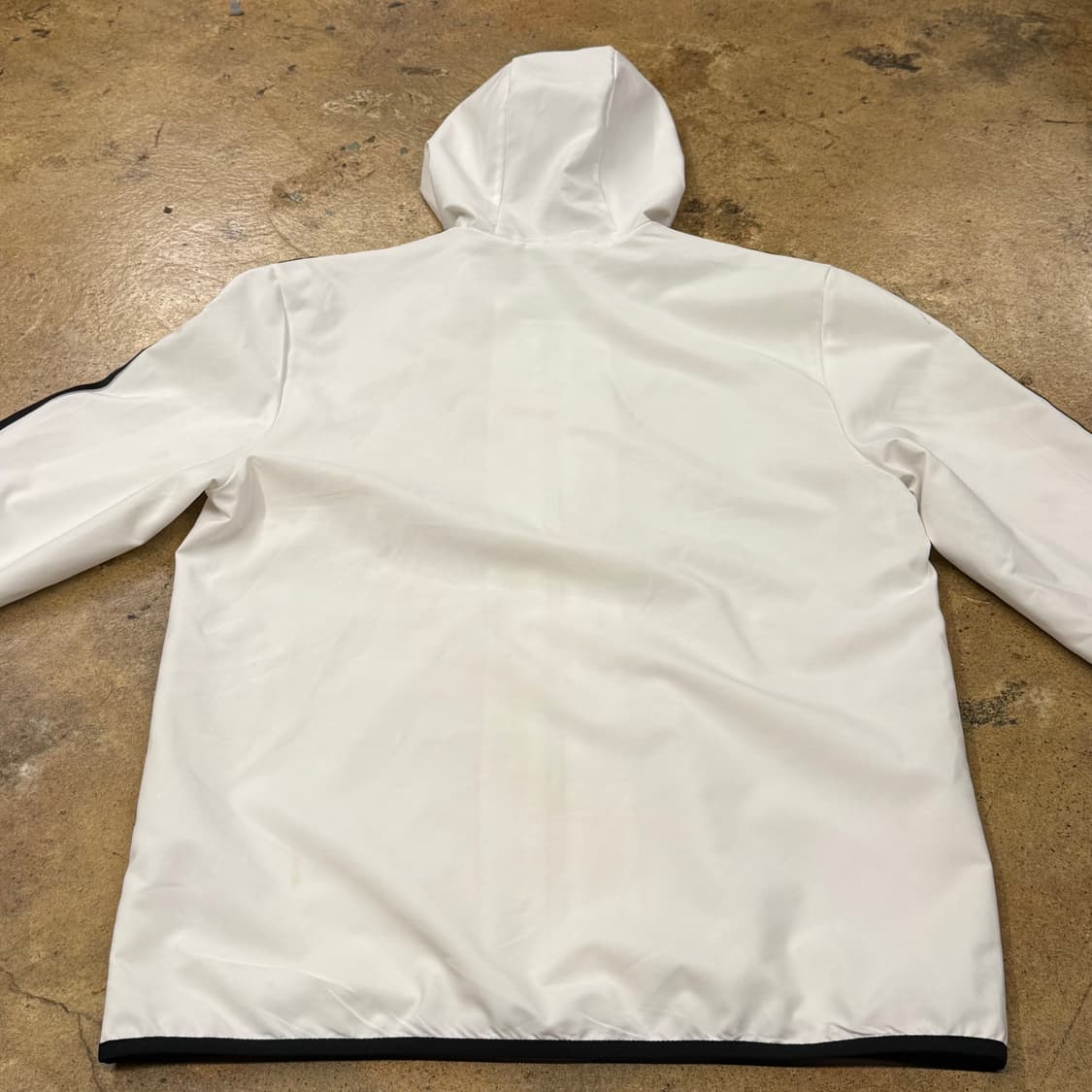 [정품/M] 아디다스 삼선 화이트 후드 집업 b19 상품이미지4