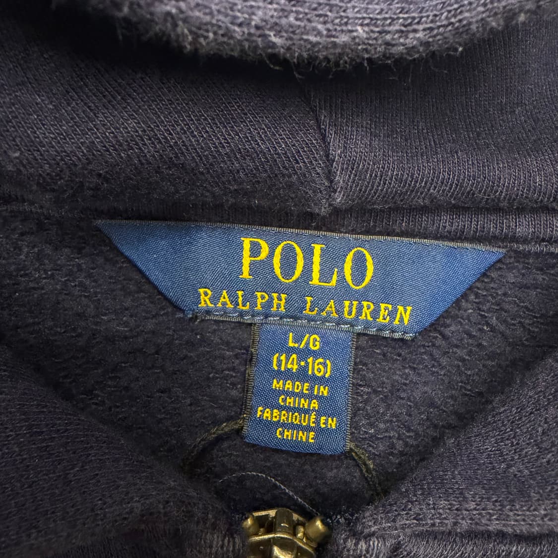 폴로 랄프 로렌 빅 아치 로고 네이비 후드집업 S 상품이미지7