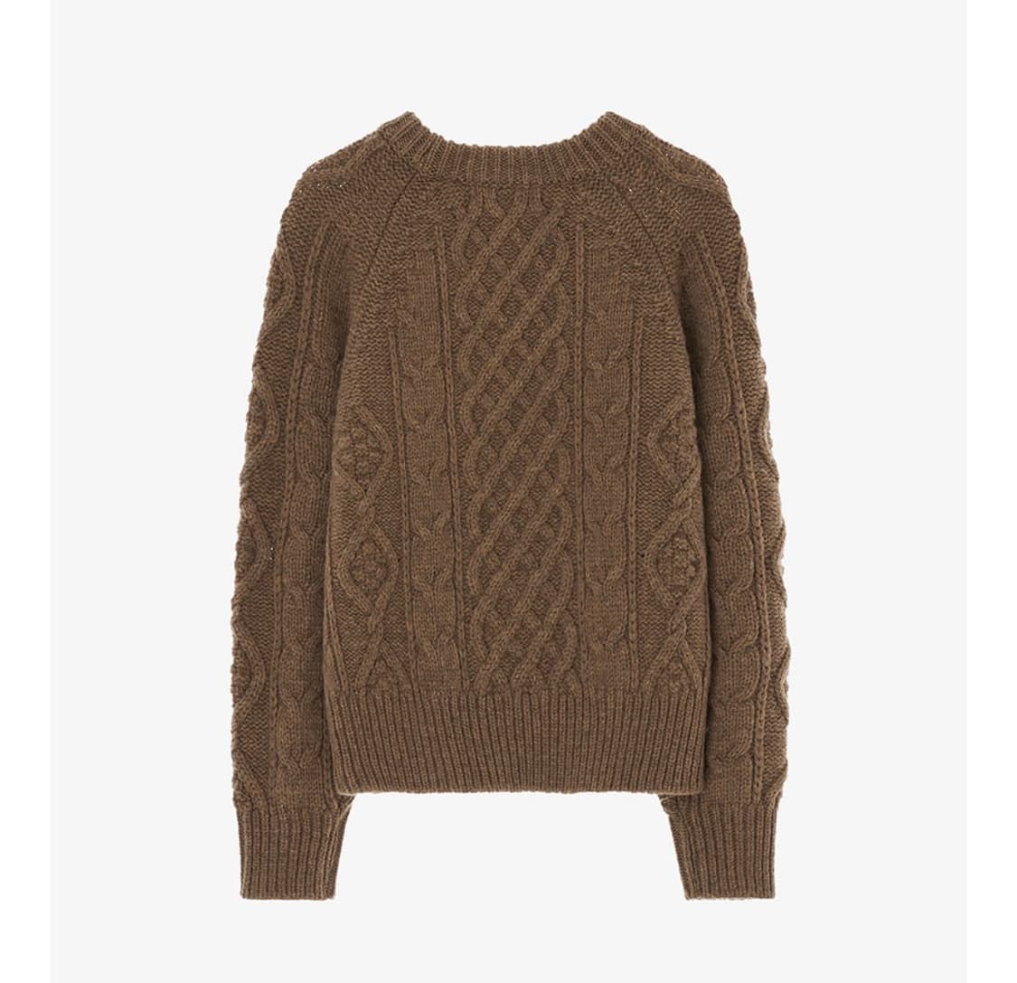 논로컬 울 니트 Mixed Cable Shetland Wool Knit 상품이미지5