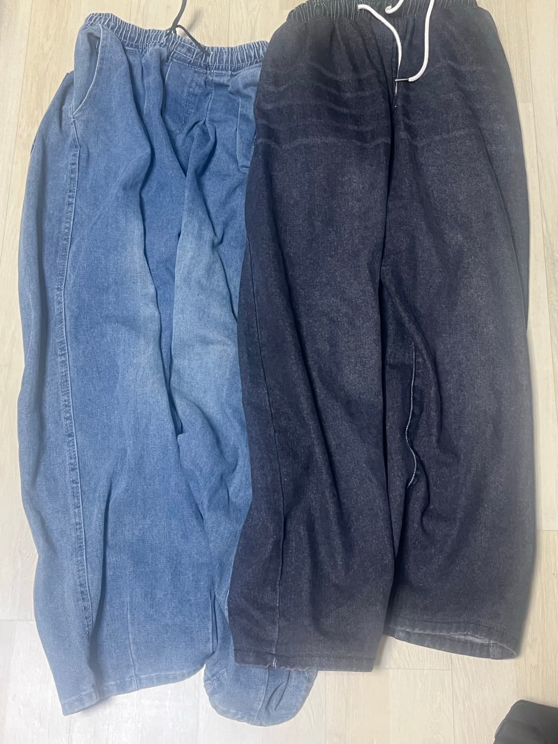 와이드 데님 팬츠2개묶음  상품이미지1