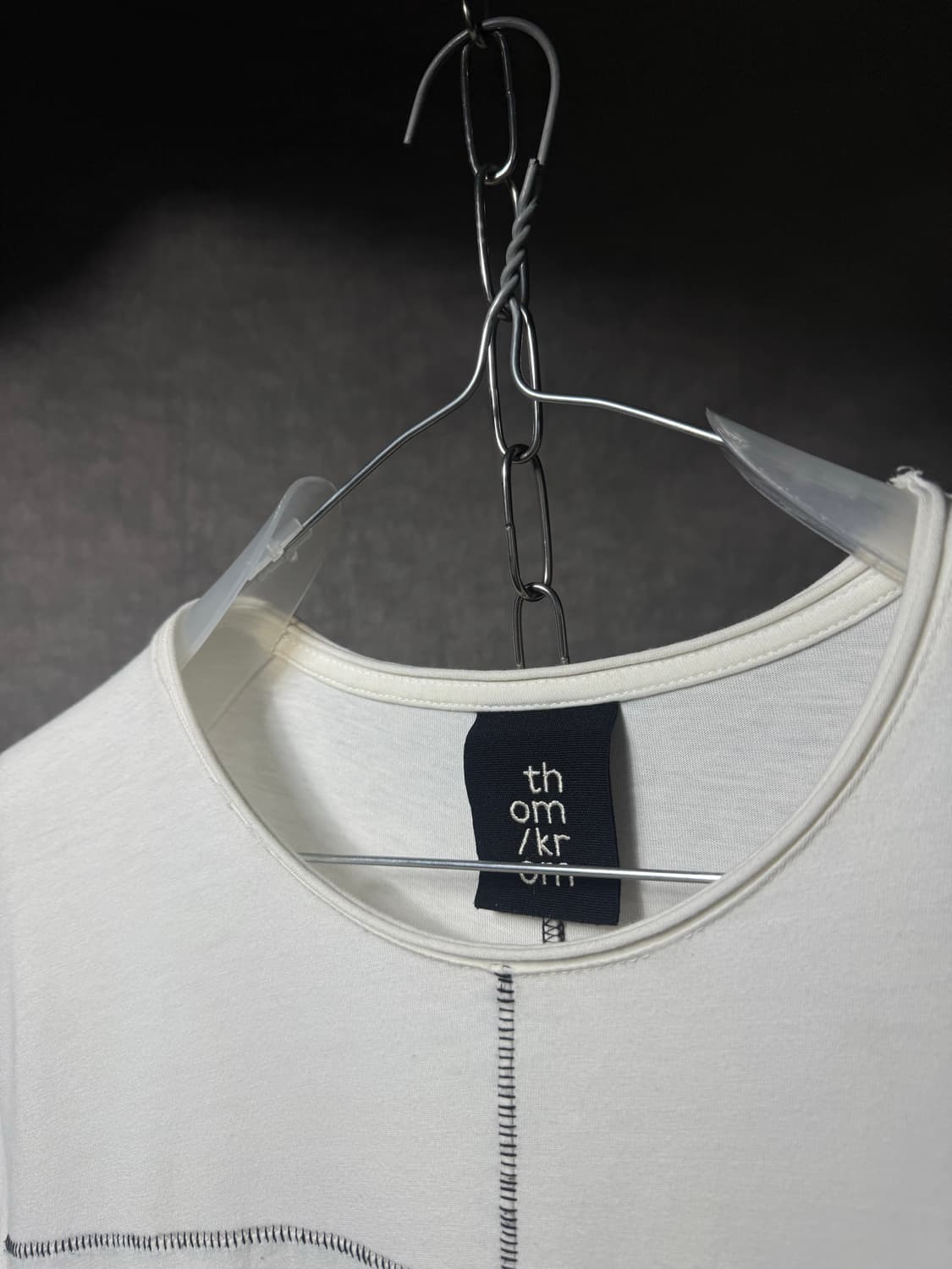 Thom Krom Overlock Cross Stitch T-Shirt  상품이미지4