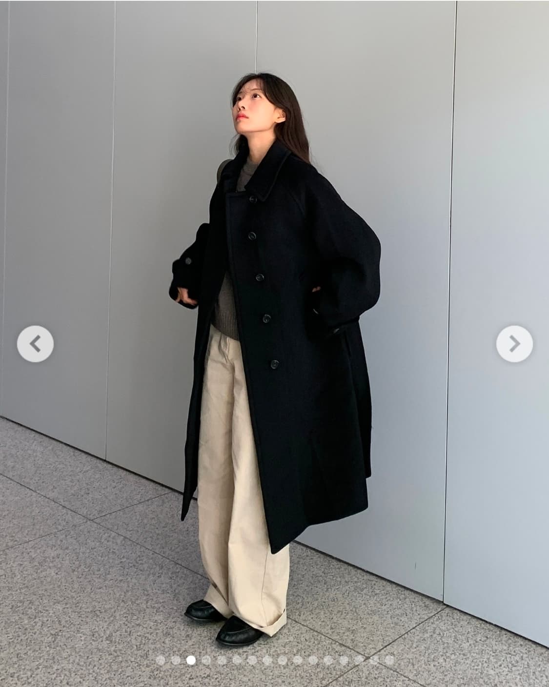 NILBY P 닐바이피 싱글 래글런 발마칸 코트 다크네이비 상품이미지2