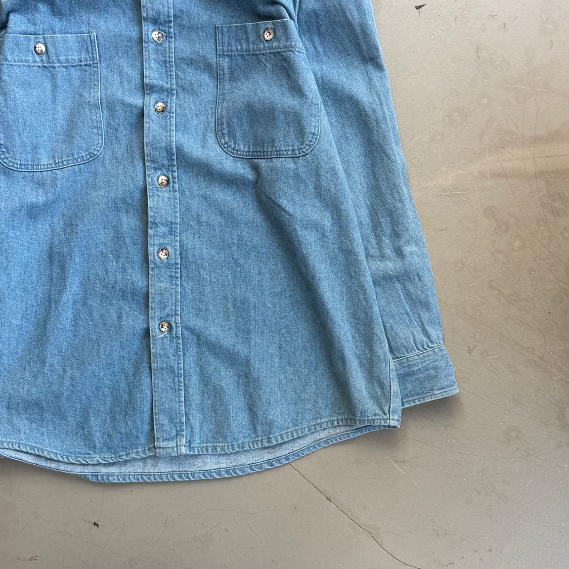 90s 오시코시 데님 셔츠 상품이미지3