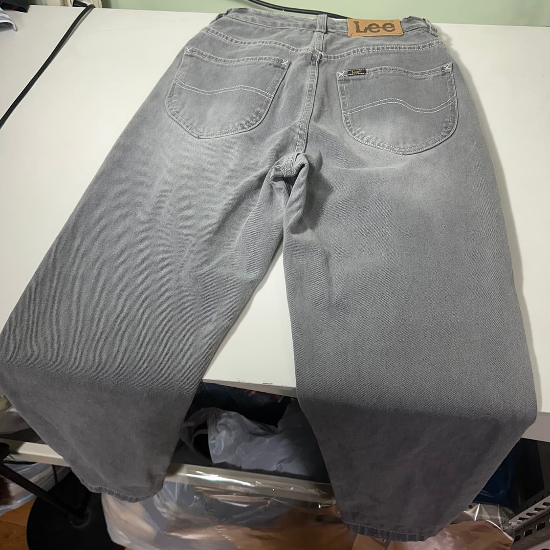 우먼S 리 LEE 빈티지그레이 워시드 보이핏 데님팬츠 상품이미지3