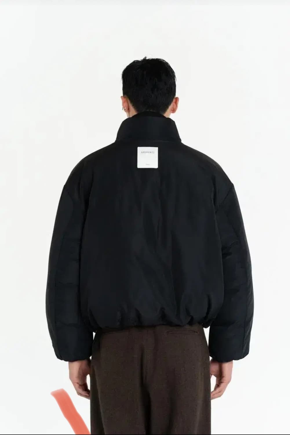 아모멘토 패딩 L 비건 레더 리버시블 상품이미지2