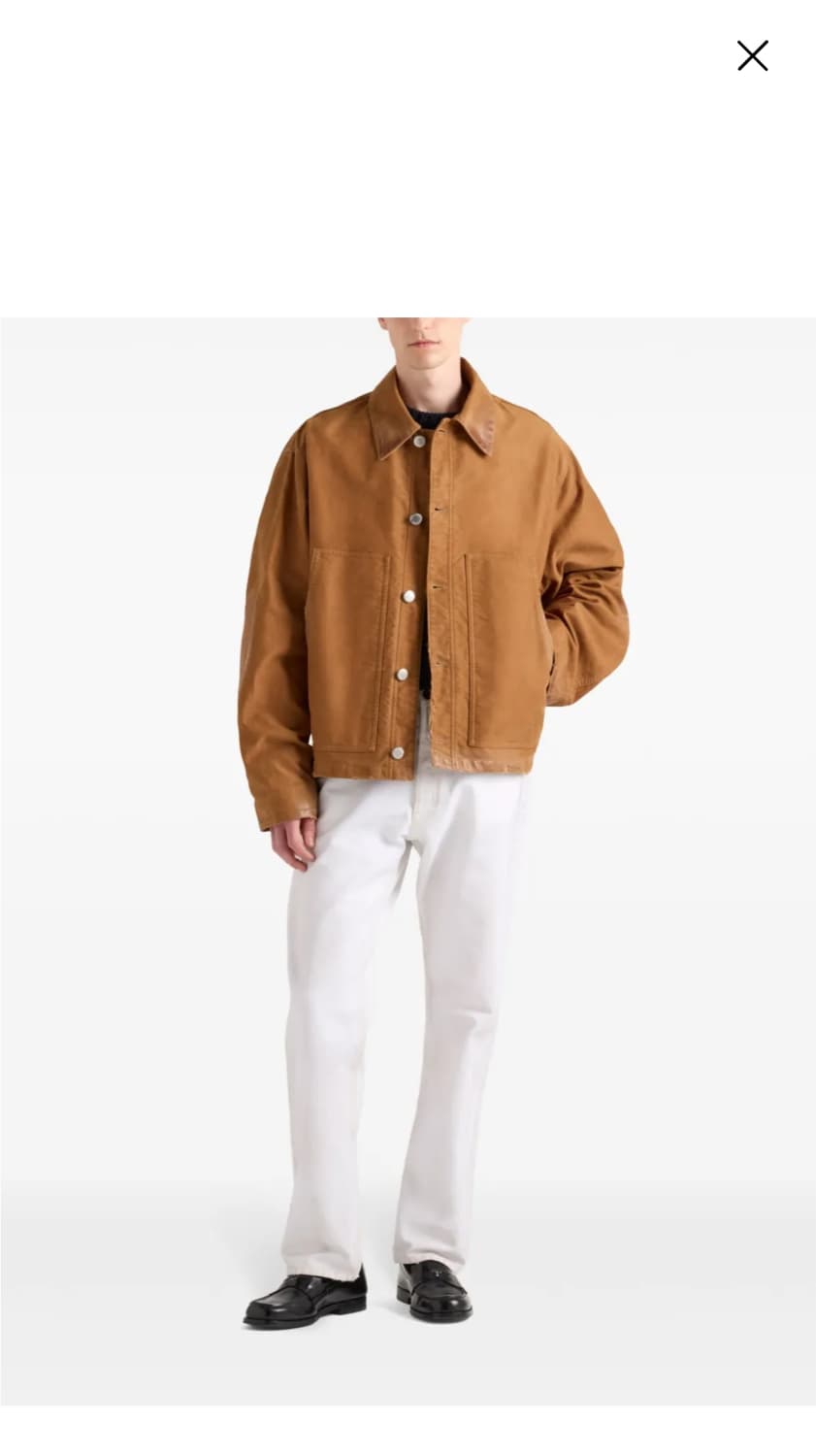 프라다 브라운 스웨이드 자켓 상품이미지3