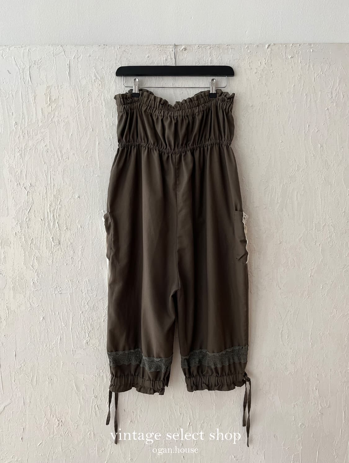 vintage lace detail banding pants 상품이미지5