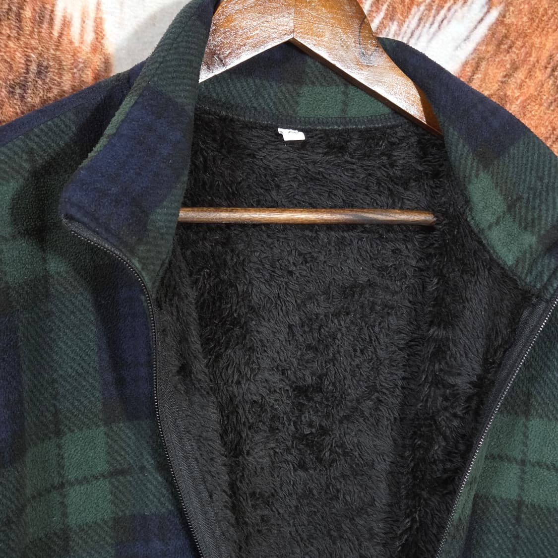 그린 타탄체크 후리스 플리스 자켓 상품이미지7