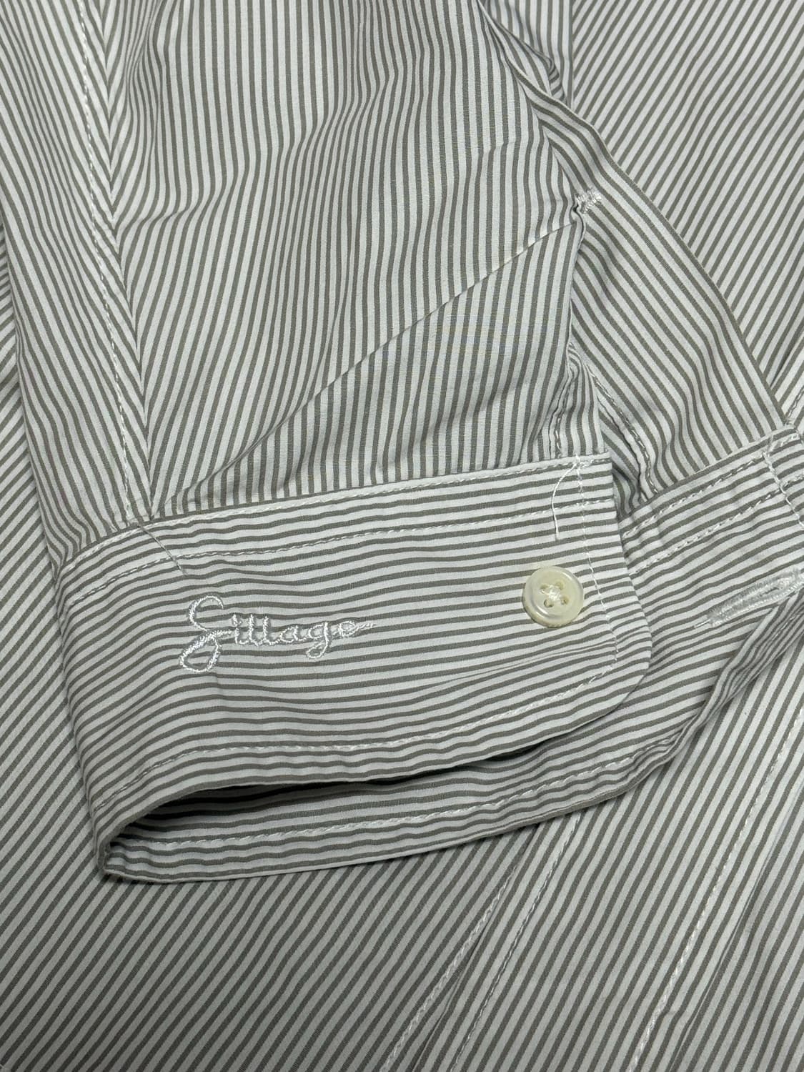 실라주 Sillage 와이드 셔츠 - 그레이 상품이미지1