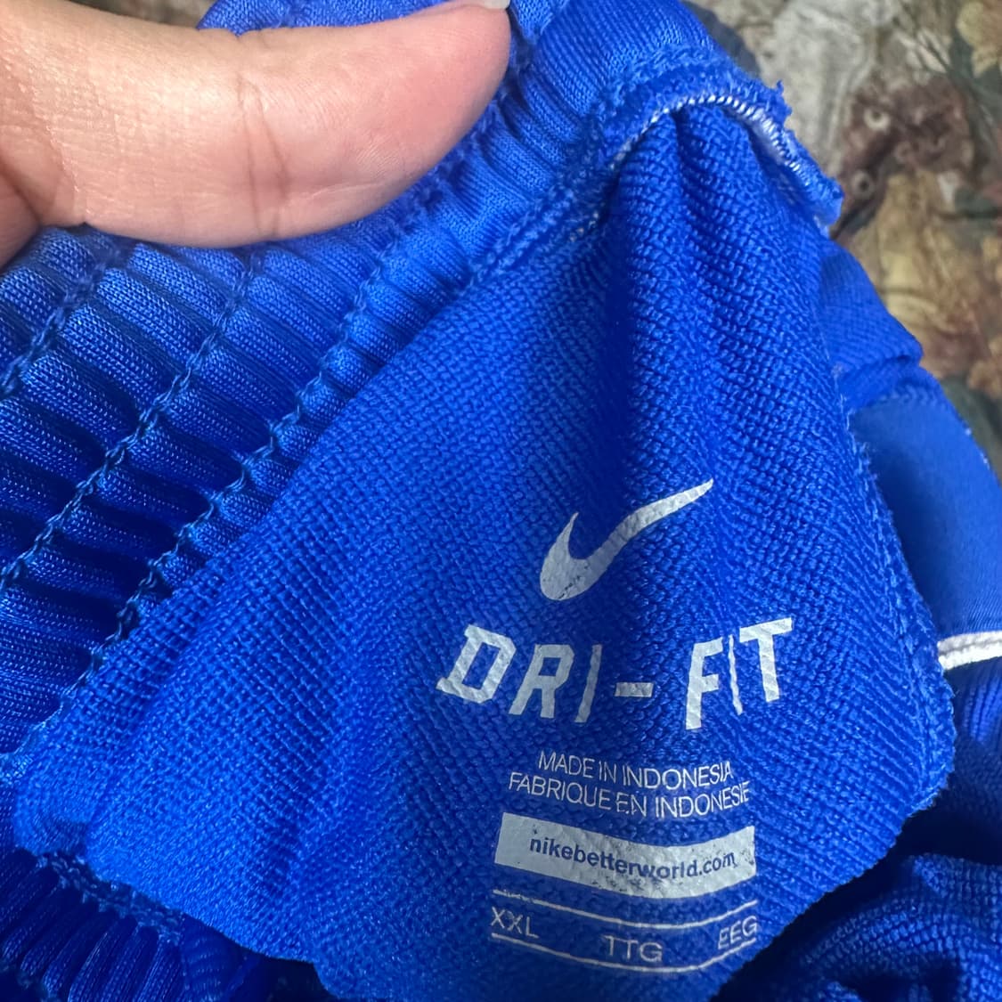 나이키 빈티지 사이드버튼 블루와이드트랙팬츠 XXL 상품이미지3