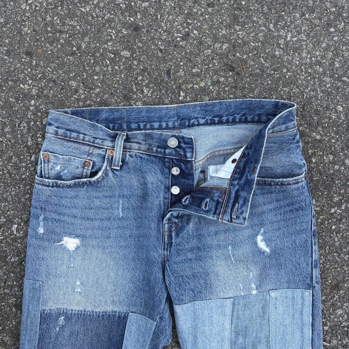 리바이스 501 CT 패치워크 셀비지 진 (32) 상품이미지2