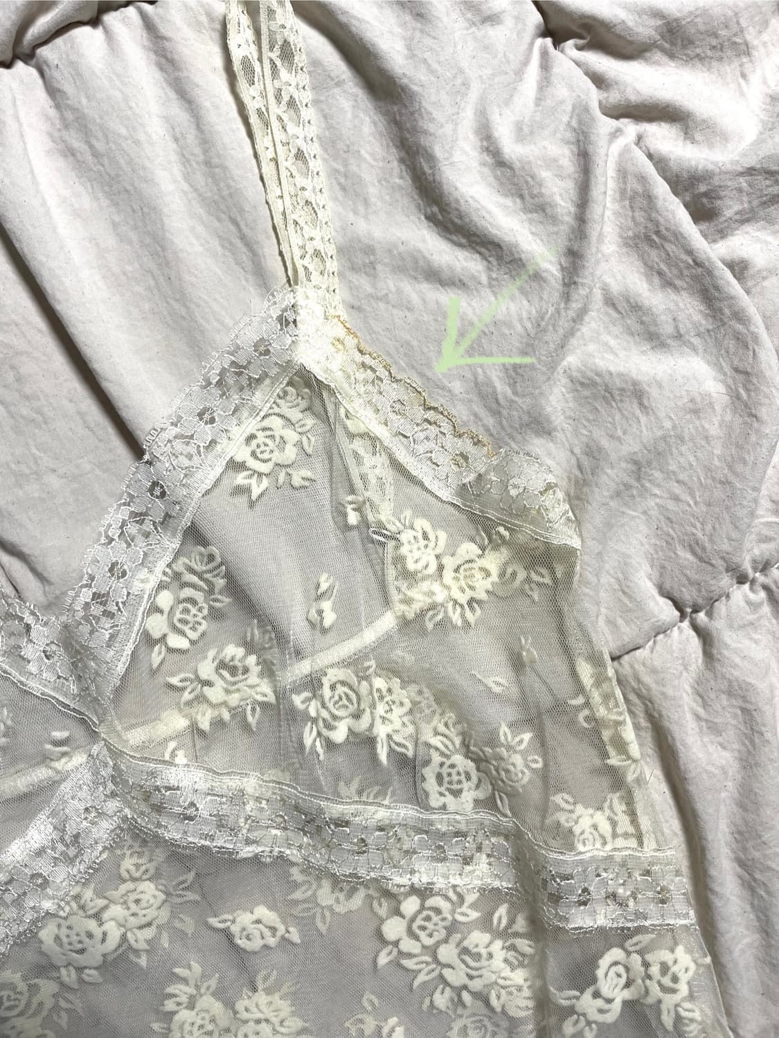 JP vintage ivory lace slip onepiece 상품이미지2