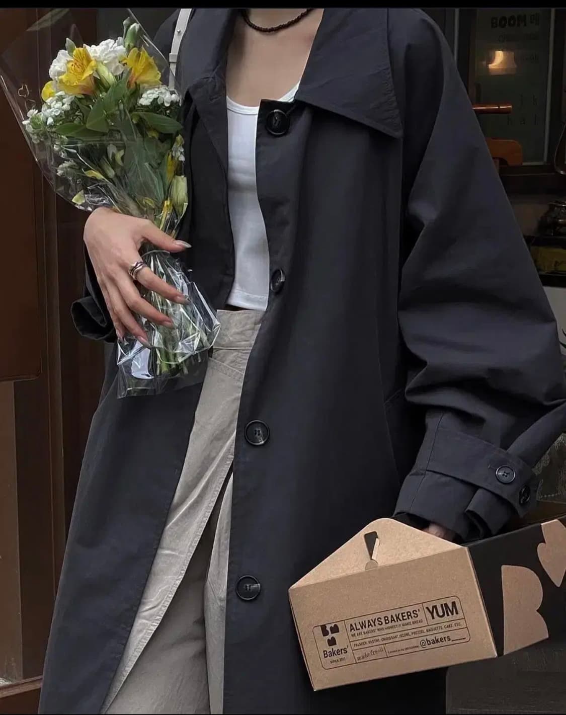 트리밍버드 트렌치코트 상품이미지3