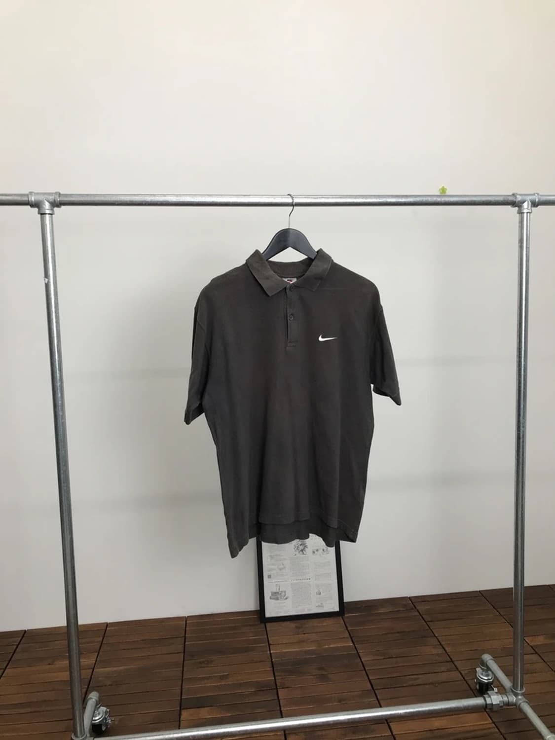Nike Swoosh Polo Shirt Charcoa 상품이미지1