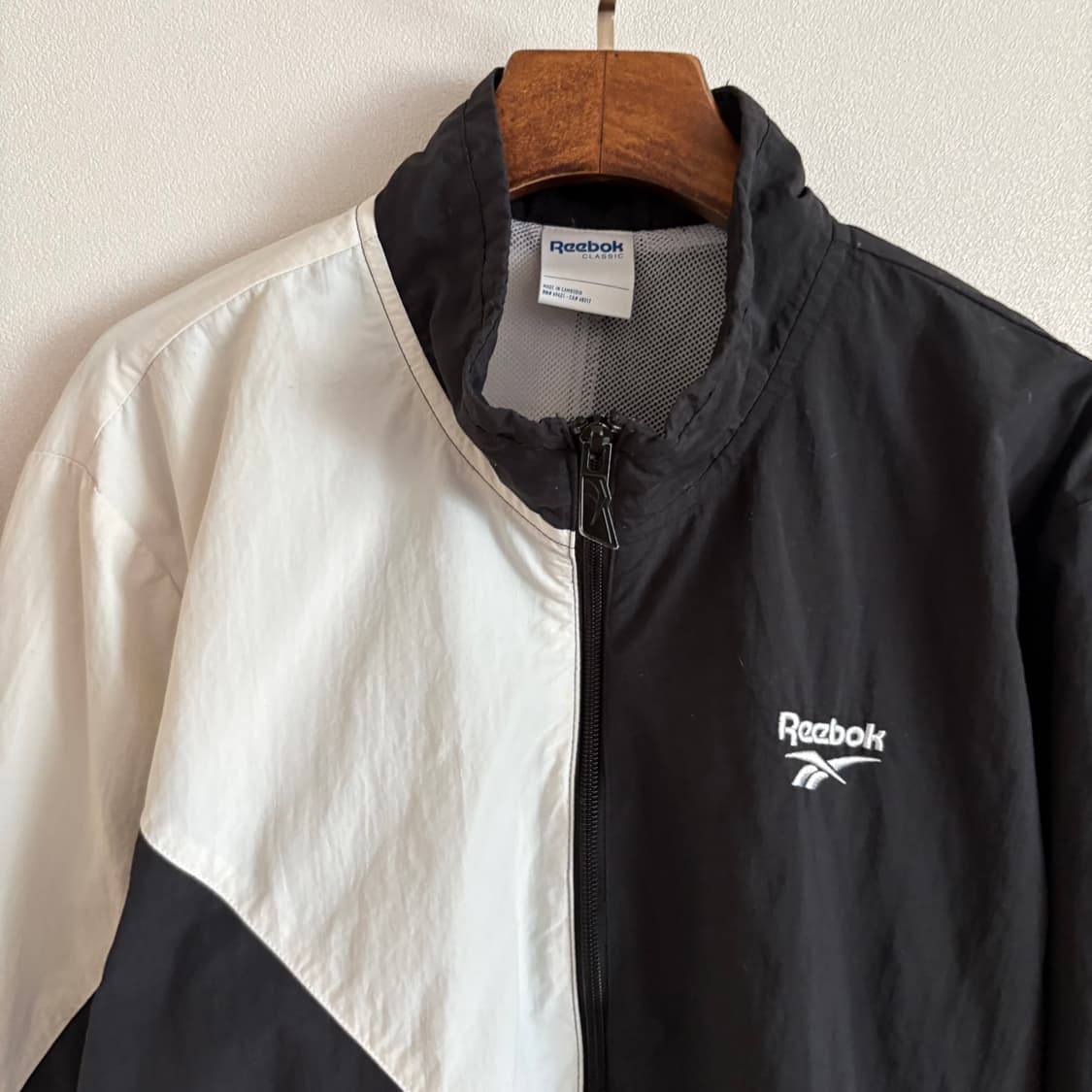 리복 클래식 블랙/화이트 바람막이 자켓 2XL(110) 상품이미지3