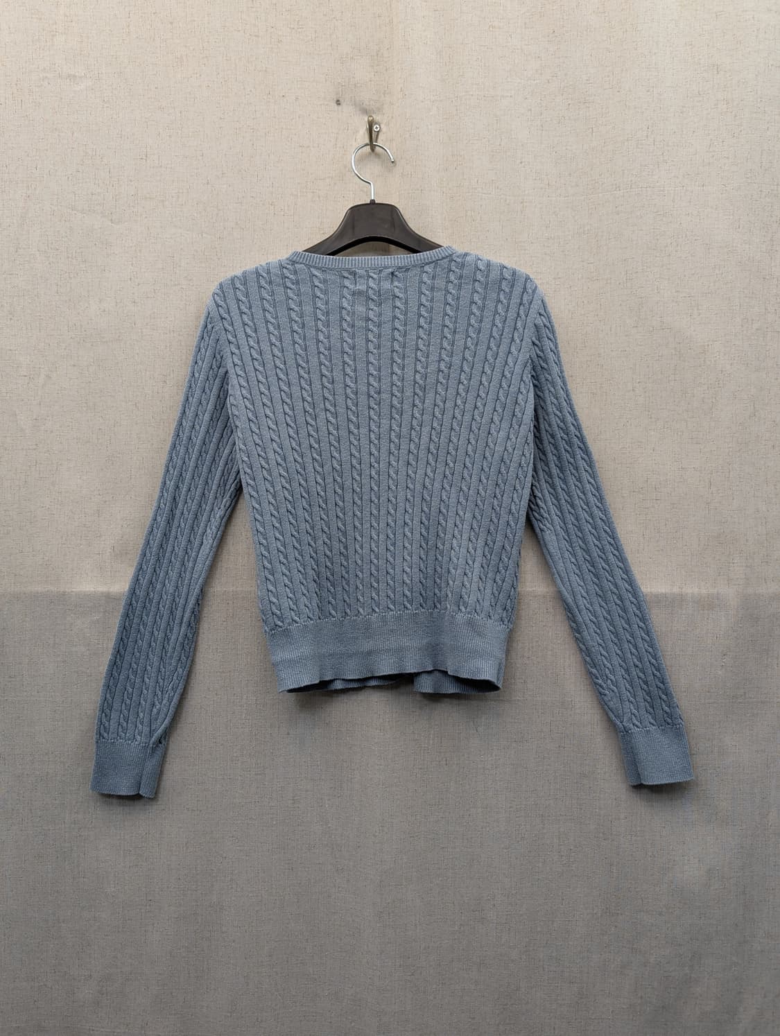 폴로 랄프로렌 케이블 니트 가디건 하늘색 상품이미지2